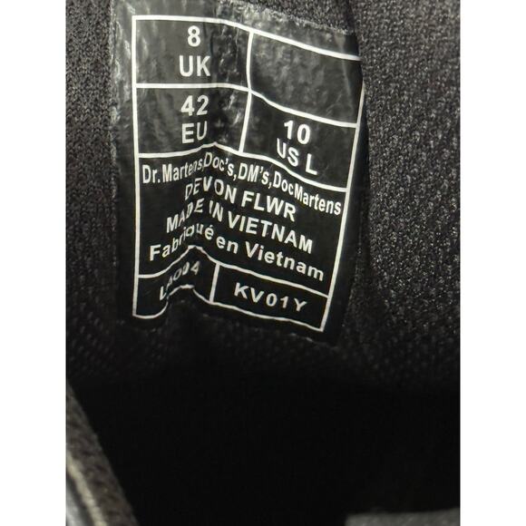 New! Dr. Martens Devon Buckle Flower Leather Platform Boots - US 10 - Picture 15 of 15